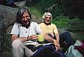 August 5, 1997 - Finse to Flm via Myrdal, Norway.<br />Joyce and Lynn.