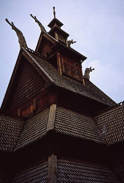 August 10, 1997 - Norwegian Folk Museum , Oslo, Norway.<br />The Gol stave church.