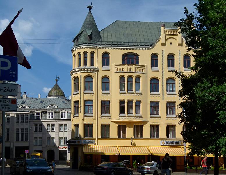 The Cat House on Liv Square (Livu laukums).<br />June 1, 2011 - Riga, Latvia.