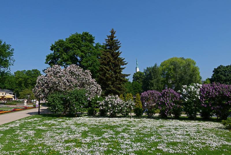 Park in front of the opera.<br />June 2, 2011 - Riga, Latvia.