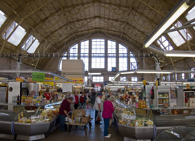 At the central market.<br />Dairy pavilion.<br />June 2, 2011 - Riga, Latvia.