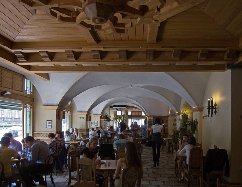 Lunch at the Lido Vermanitis on Elizabetes Street.<br />June 2, 2011 - Riga, Latvia.