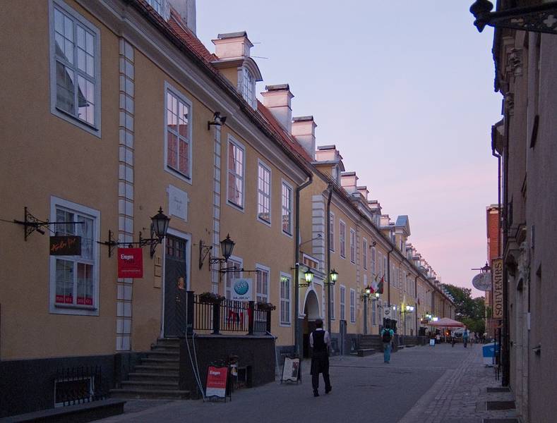 Former army barracks buildings (Jacob's Barracks) on Torna (Tower) Street.<br />June 2, 2011 - Riga, Latvia.