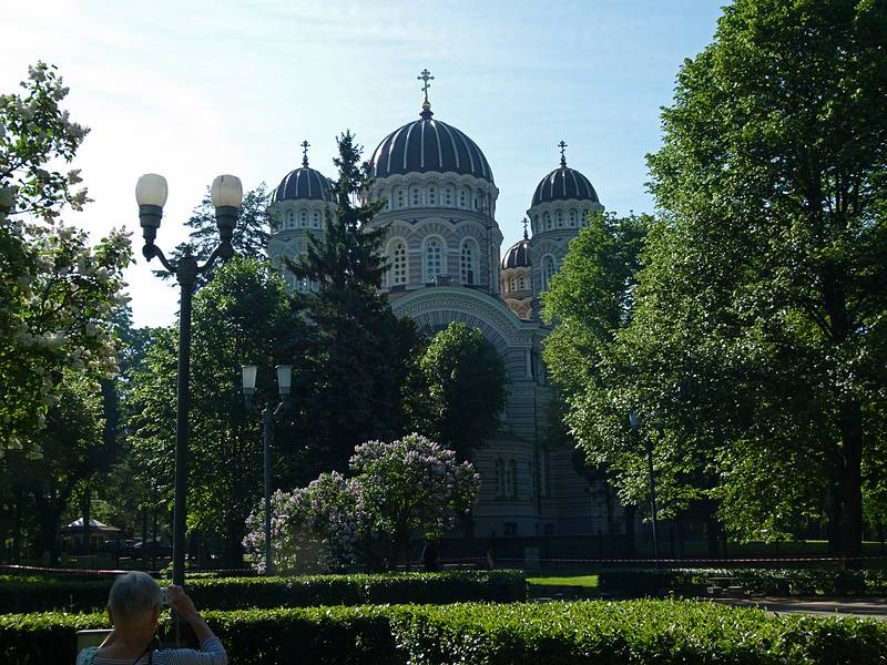 Russian Orthodox Cathedral on the Esplanade.<br />June 3, 2011 - Riga, Latvia.