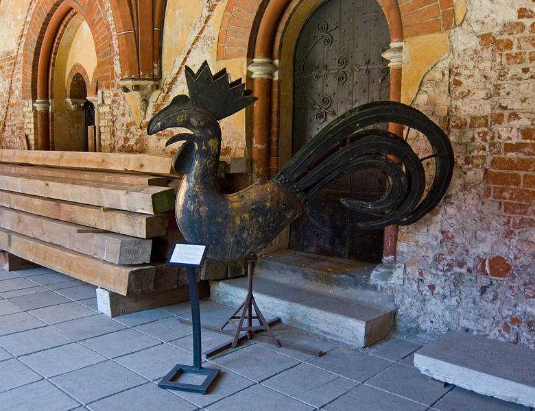 Weather vane.<br />Riga's Lutheran Cathedral (Doms).<br />June 3, 2011 - Riga, Latvia.