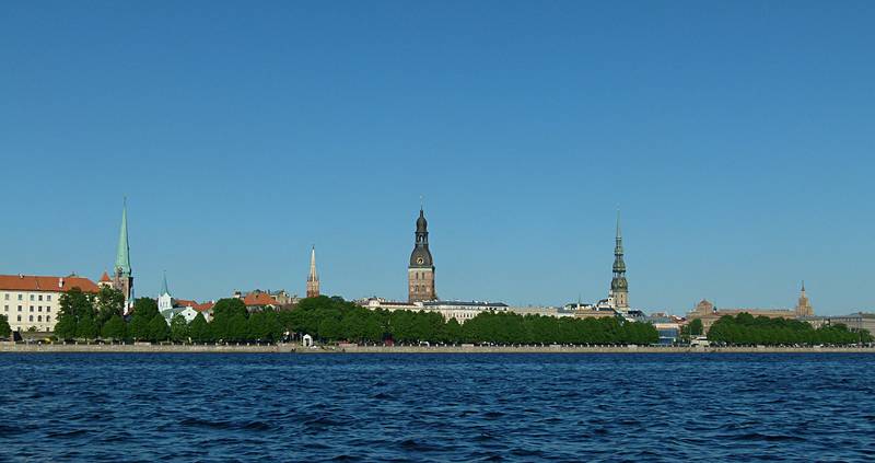 Riga skyline.<br />June 3, 2011 - Riga, Latvia.