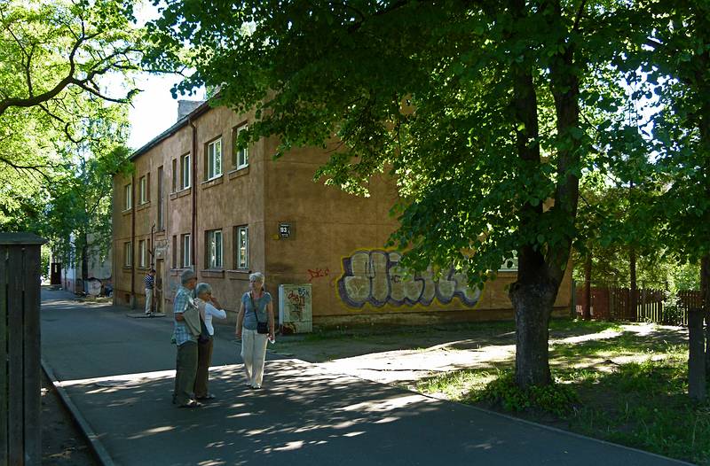 Apartment building on property that used to belong to my mother's brothers.<br />June 4, 2011 - Riga, Latvia.