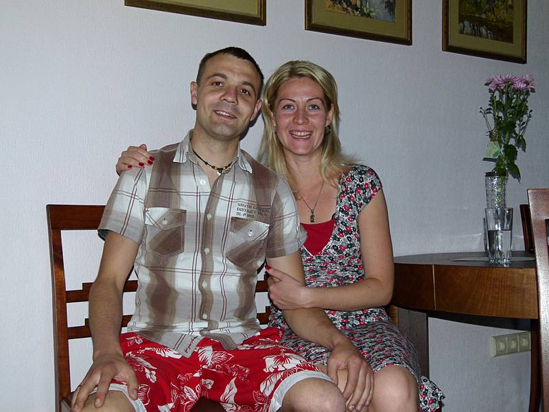 Oskars, my Uncle Herberts' grandson, and his wife Agnes.<br />June 4, 2011 - Riga, Latvia.