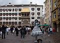 The Golden Roof (Goldenes Dachl), a city landmark.<br />July 23, 2011 - Innsbruck, Austria.