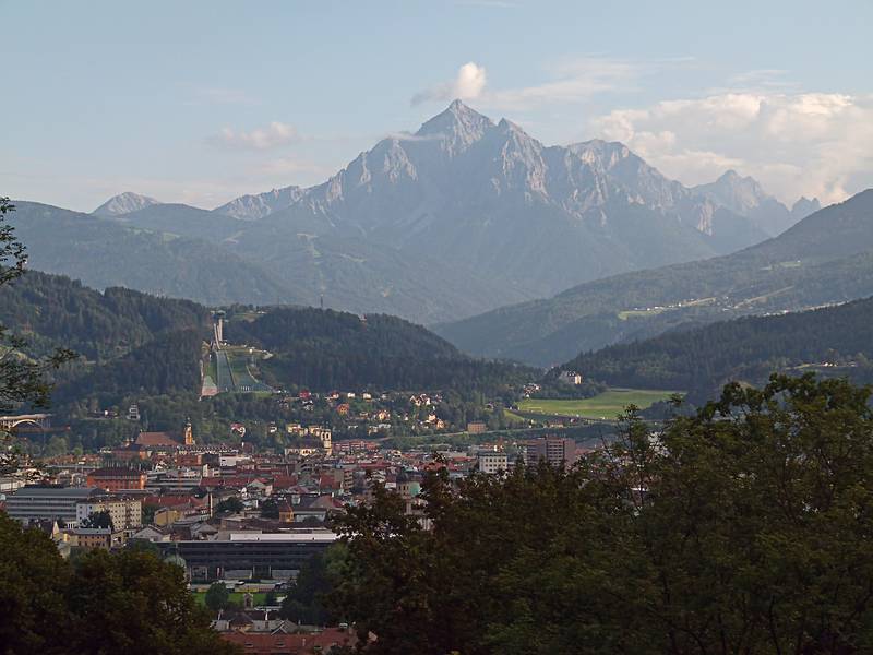 View W of S from Hungerburg.<br />July 31, 2011 - Innsbruck, Austria.