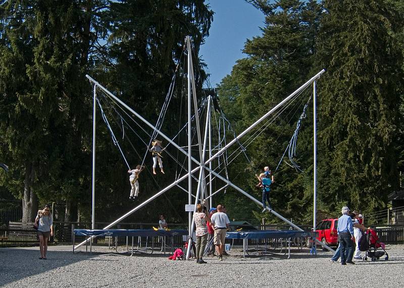 Trampoline and banji jumbing all rolled into one.<br />August 1, 2011 - Atop the Pfnder above Bregenz, Austria.