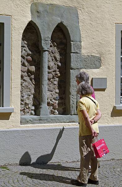 Heidi explaining some history to Joyce.<br />August 2, 2011 - Lindau, Bavaria, Germany.