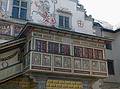 Murals on the Altes Rathaus (Old Town Hall).<br />August 2, 2011 - Lindau, Bavaria, Germany.