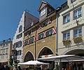 White building was built in 1391.<br />August 2, 2011 - Lindau, Bavaria, Germany.