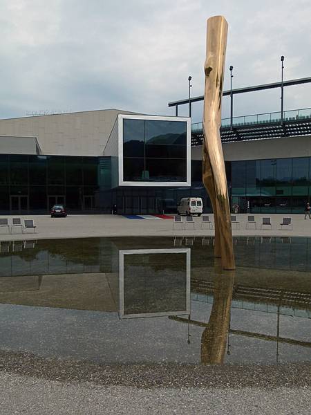 Sculpture at the waterfront opera venue.<br />August 3, 2011 - Bregenz, Austria.